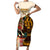 Africa International Women Day Family Matching Short Sleeve Bodycon Dress and Hawaiian Shirt African Pattern