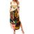 Africa International Women Day Family Matching Summer Maxi Dress and Hawaiian Shirt African Pattern