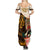 Africa International Women Day Family Matching Summer Maxi Dress and Hawaiian Shirt African Pattern