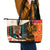 Africa International Women Day Leather Tote Bag African Pattern - Wonder Print Shop