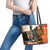 Africa International Women Day Leather Tote Bag African Pattern - Wonder Print Shop