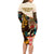 Africa International Women Day Long Sleeve Bodycon Dress African Pattern