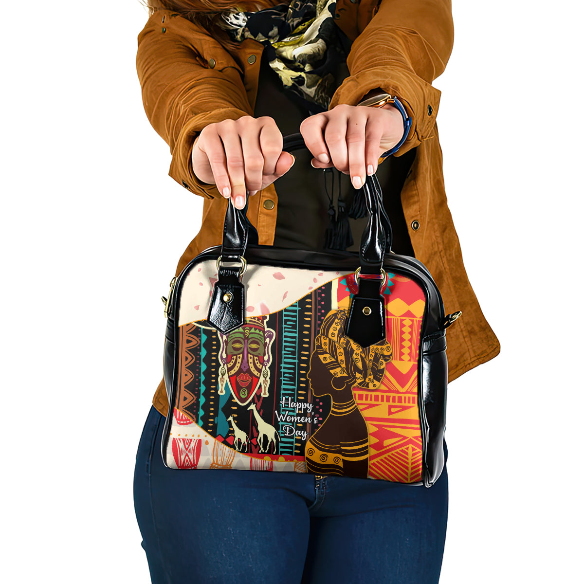 Africa International Women Day Shoulder Handbag African Pattern