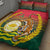 Bangladesh Independence Day Quilt Bed Set Royal Bengal Tiger With Coat Of Arms