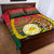 Bangladesh Independence Day Quilt Bed Set Royal Bengal Tiger With Coat Of Arms