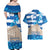 Personalised Greece Independence Day Couples Matching Off Shoulder Maxi Dress and Hawaiian Shirt Acropolis Mix Laurel Branch - Wonder Print Shop