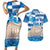 Personalised Greece Independence Day Couples Matching Short Sleeve Bodycon Dress and Hawaiian Shirt Acropolis Mix Laurel Branch - Wonder Print Shop