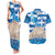 Personalised Greece Independence Day Couples Matching Tank Maxi Dress and Hawaiian Shirt Acropolis Mix Laurel Branch - Wonder Print Shop