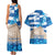 Personalised Greece Independence Day Couples Matching Tank Maxi Dress and Hawaiian Shirt Acropolis Mix Laurel Branch - Wonder Print Shop