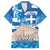 Personalised Greece Independence Day Hawaiian Shirt Acropolis Mix Laurel Branch - Wonder Print Shop