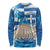 Personalised Greece Independence Day Long Sleeve Shirt Acropolis Mix Laurel Branch - Wonder Print Shop