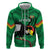 Custom Bolivia Football Zip Hoodie Andean Condor Vamo La Verde