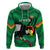 Custom Bolivia Football Zip Hoodie Andean Condor Vamo La Verde