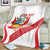 Custom Peru Football Blanket La Bicolor Coat Of Arms Style