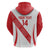 Custom Peru Football Zip Hoodie La Bicolor Coat Of Arms Style