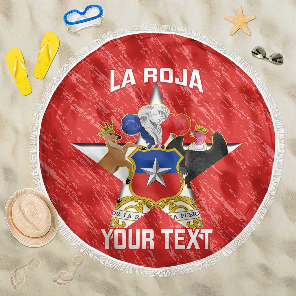 Custom Chile Football Beach Blanket Vamos La Roja