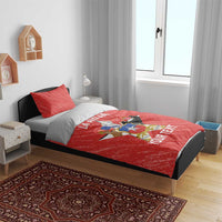 Custom Chile Football Bedding Set Vamos La Roja