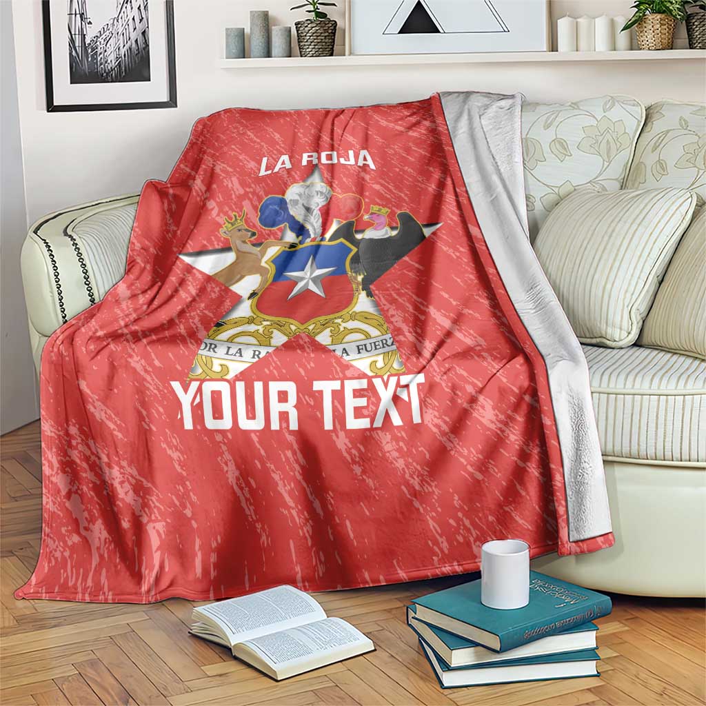 Custom Chile Football Blanket Vamos La Roja