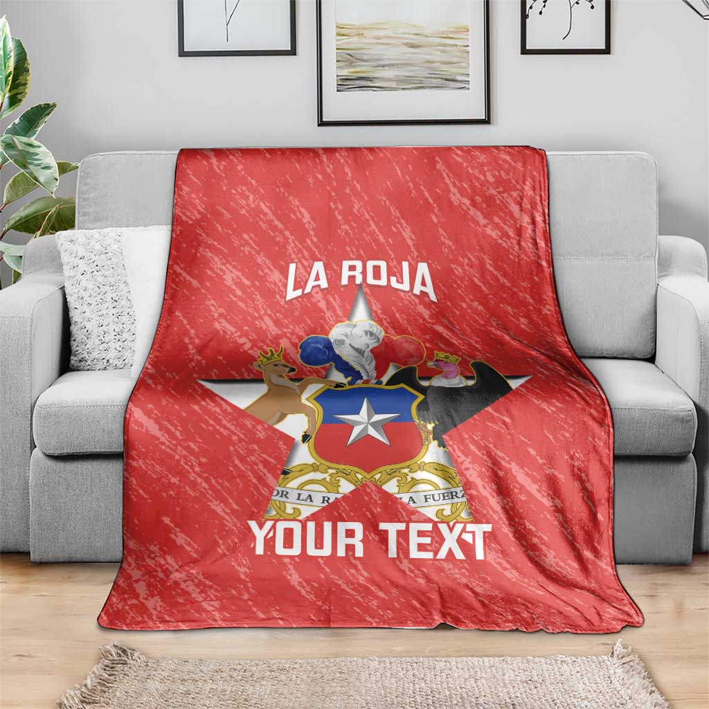 Custom Chile Football Blanket Vamos La Roja