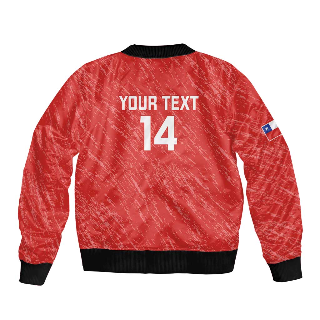 Custom Chile Football Bomber Jacket Vamos La Roja
