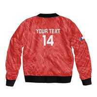 Custom Chile Football Bomber Jacket Vamos La Roja