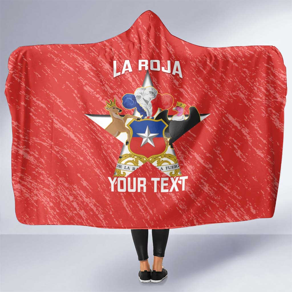 Custom Chile Football Hooded Blanket Vamos La Roja