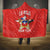 Custom Chile Football Hooded Blanket Vamos La Roja