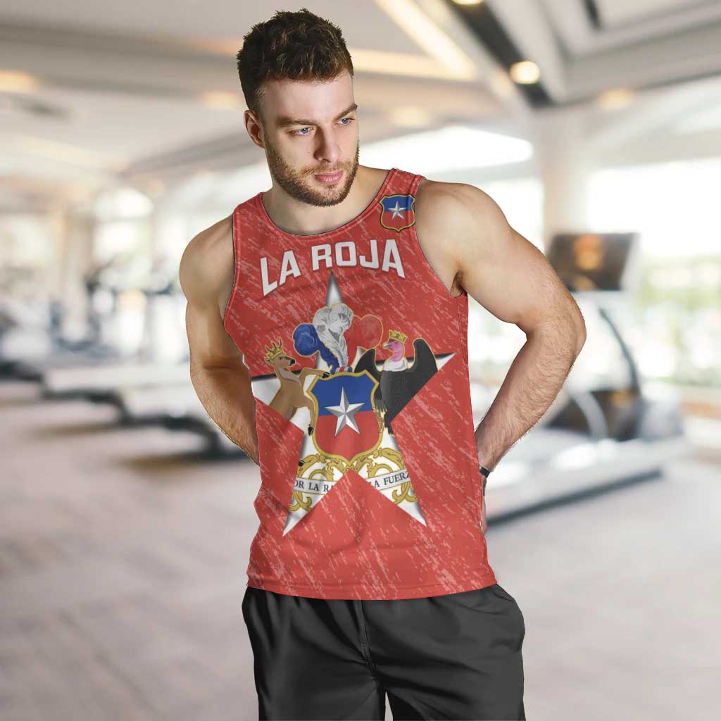 Custom Chile Football Men Tank Top Vamos La Roja