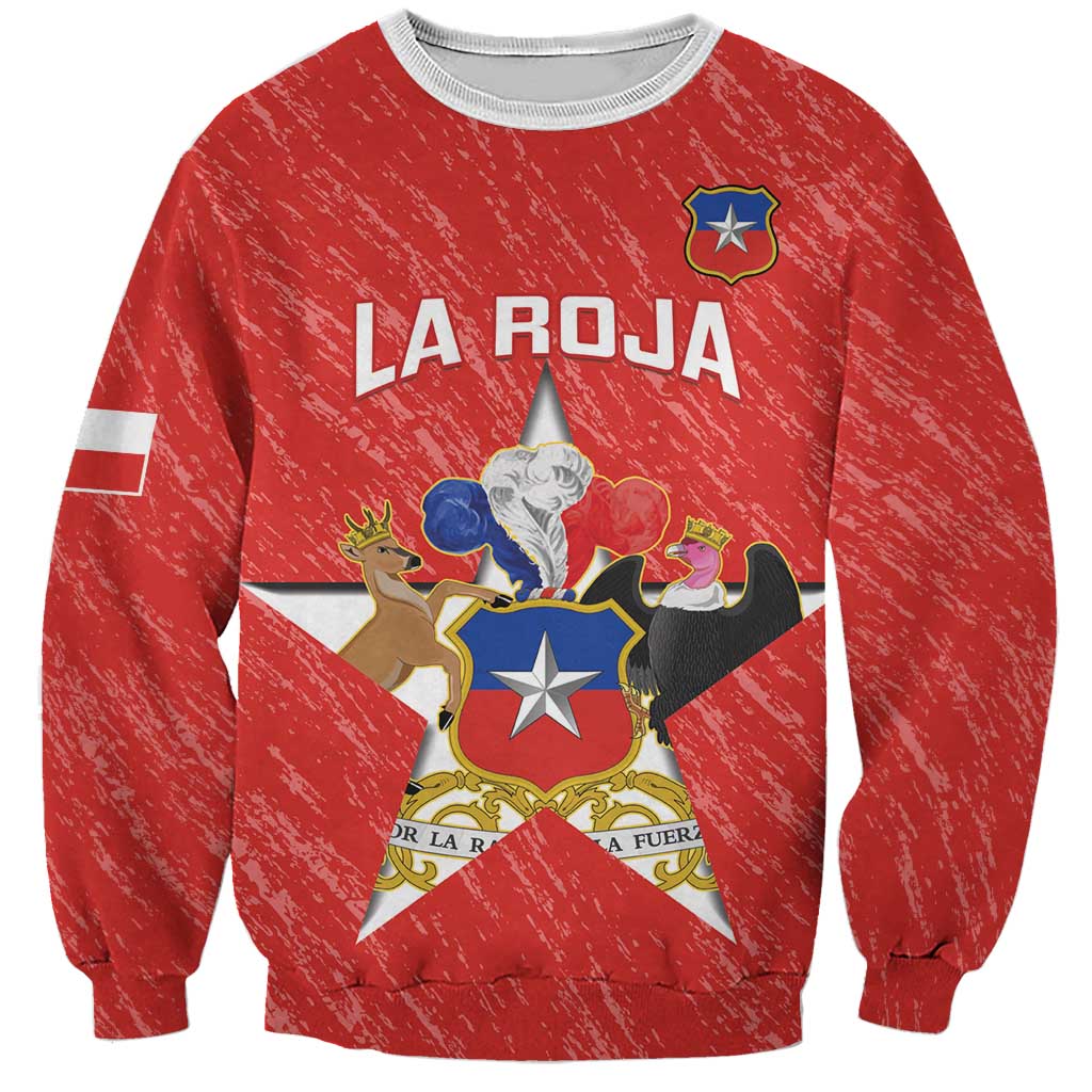 Custom Chile Football Sweatshirt Vamos La Roja