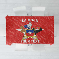 Custom Chile Football Tablecloth Vamos La Roja