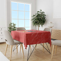 Custom Chile Football Tablecloth Vamos La Roja