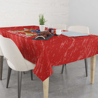 Custom Chile Football Tablecloth Vamos La Roja