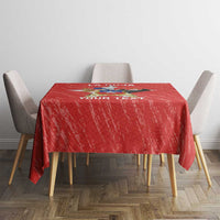 Custom Chile Football Tablecloth Vamos La Roja