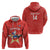 Custom Chile Football Zip Hoodie Vamos La Roja