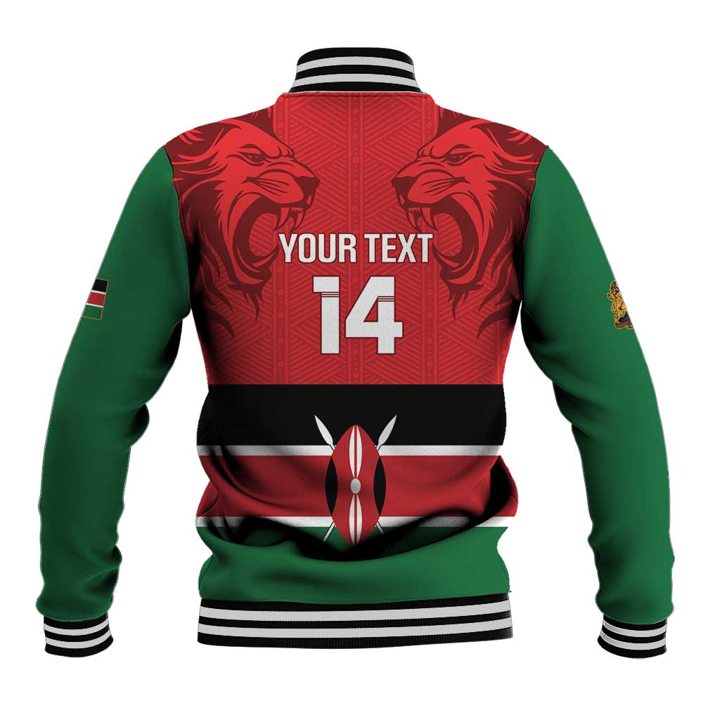 Custom Kenya Football Baseball Jacket Come On Harambee Stars