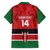 Custom Kenya Football Family Matching Off Shoulder Maxi Dress and Hawaiian Shirt Come On Harambee Stars