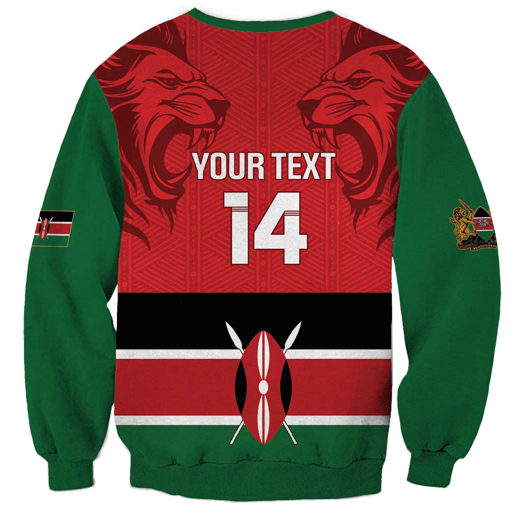 Custom Kenya Football Sweatshirt Come On Harambee Stars