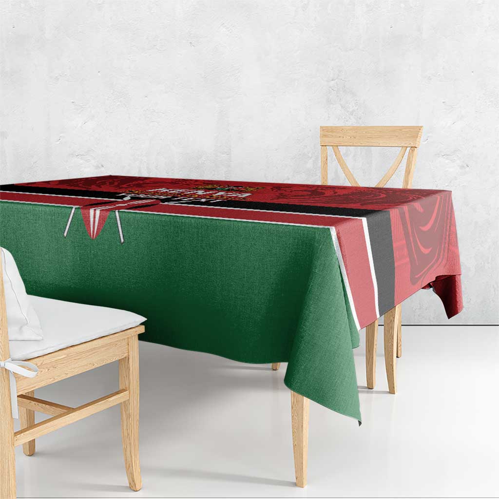 Custom Kenya Football Tablecloth Come On Harambee Stars