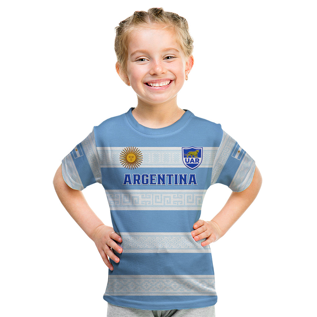 Argentina Rugby Kid T Shirt Los Pumas 2023 Go Champions Unique Style - Wonder Print Shop