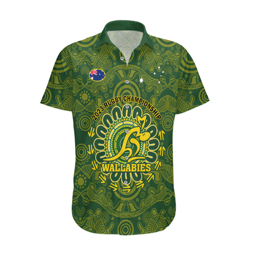 Australia Rugby Hawaiian Shirt Wallabies 2023 Go Champions Indigenous Art - Wonder Print Shop