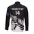 Personalised New Zealand Silver Fern Rugby Long Sleeve Button Shirt All Black 2024 Go Champions Maori Pattern - Wonder Print Shop