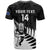 Personalised New Zealand Silver Fern Rugby T Shirt All Black 2024 Go Champions Maori Pattern - Wonder Print Shop