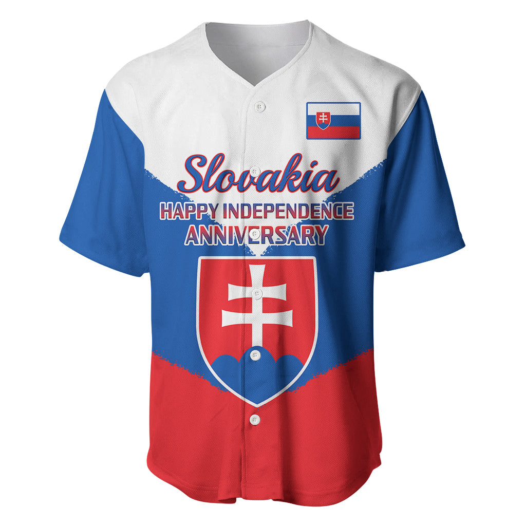 Personalised 17 July Slovakia Independence Day Baseball Jersey Proud To Be Slovensko - Wonder Print Shop