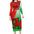 Pride Cymru Long Sleeve Bodycon Dress 2023 Wales LGBT With Welsh Red Dragon - Wonder Print Shop