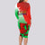 Pride Cymru Long Sleeve Bodycon Dress 2023 Wales LGBT With Welsh Red Dragon - Wonder Print Shop