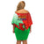 Pride Cymru Off Shoulder Short Dress 2023 Wales LGBT With Welsh Red Dragon - Wonder Print Shop