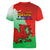 Pride Cymru Women V Neck T Shirt 2023 Wales LGBT With Welsh Red Dragon - Wonder Print Shop