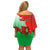 Custom Pride Cymru Off Shoulder Short Dress 2023 Wales LGBT With Welsh Red Dragon - Wonder Print Shop