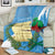 Guatemala Independence Day Blanket Coat Of Arms With Resplendent Quetzal Grunge Style