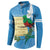 Guatemala Independence Day Button Sweatshirt Coat Of Arms With Resplendent Quetzal Grunge Style - Wonder Print Shop